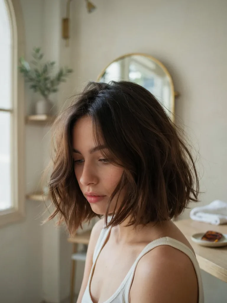 Asymmetrical Choppy Bob
