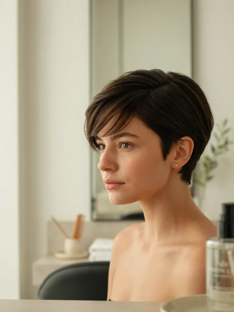 Asymmetrical Pixie Cut