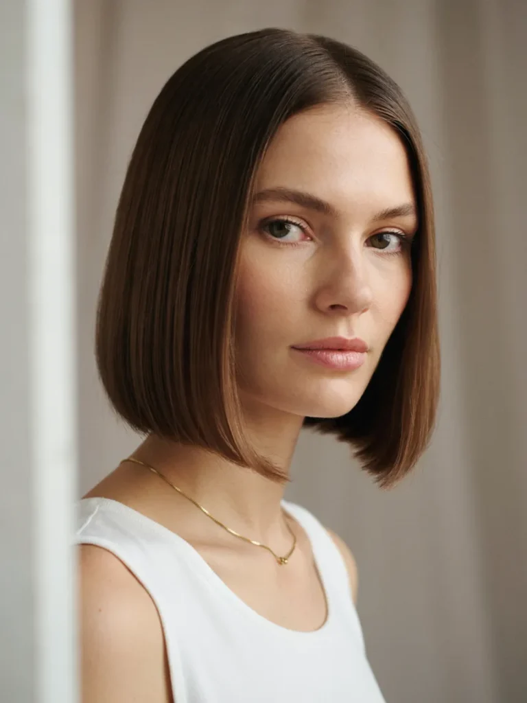 23 Short Spring Haircuts You'll Want Before April Ends 7 Blunt Chin Bob