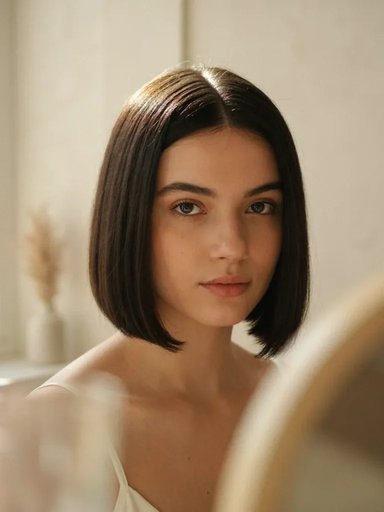 Blunt Chin Length Bob