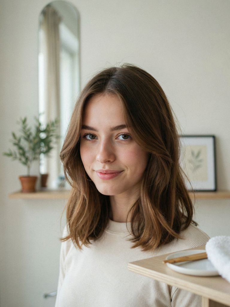 Blunt Cut With Soft Waves