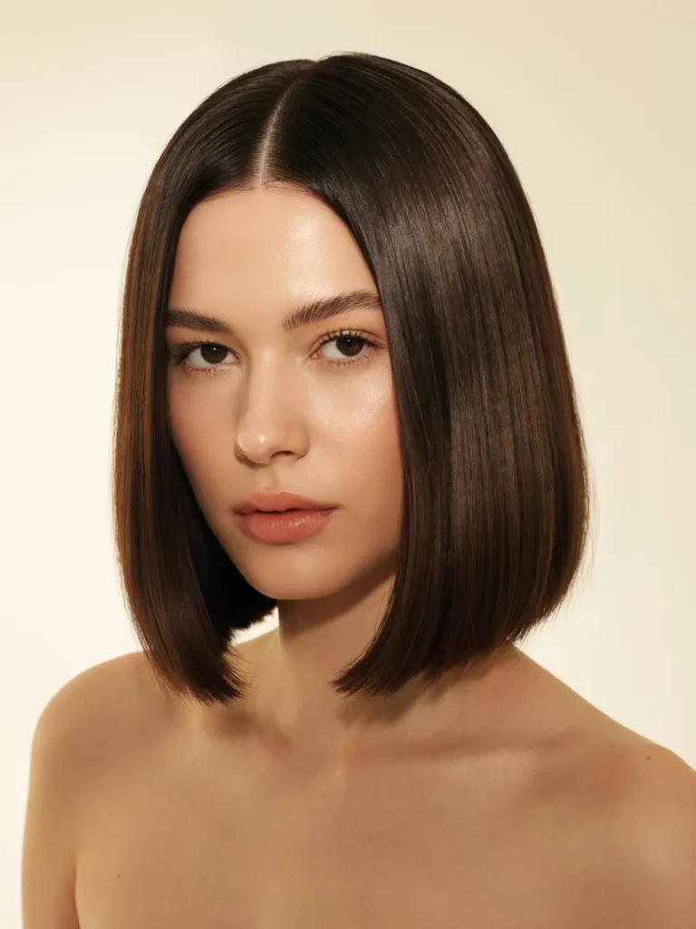 Blunt Jawline Bob 1