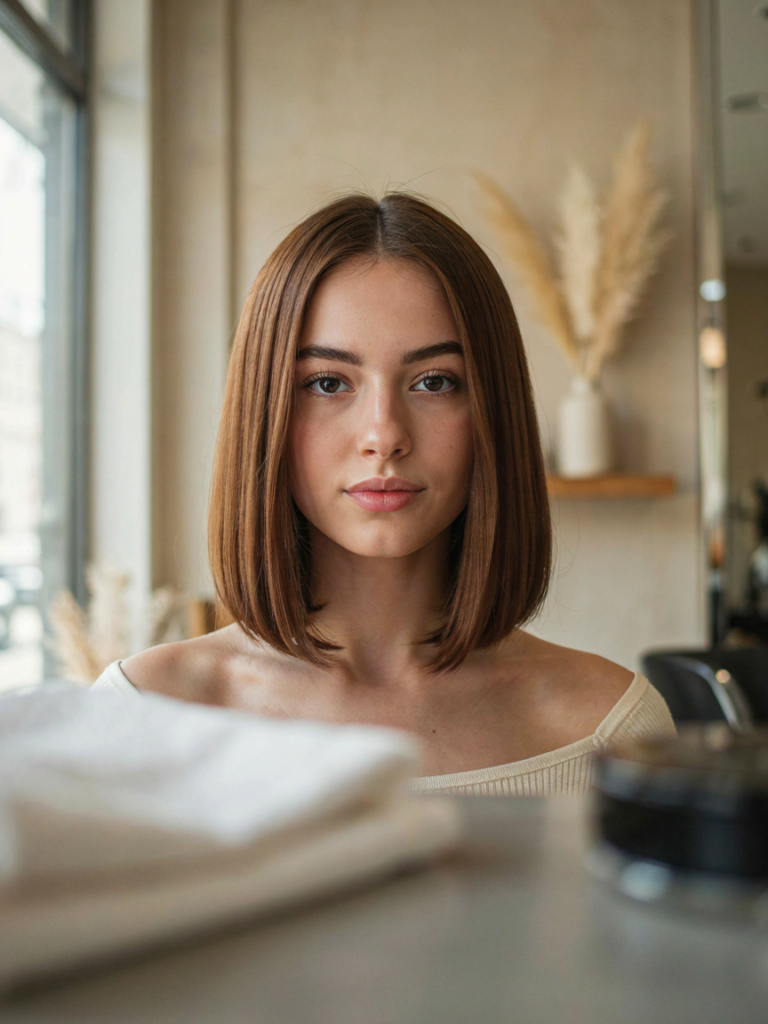 Blunt Shoulder Length Cut