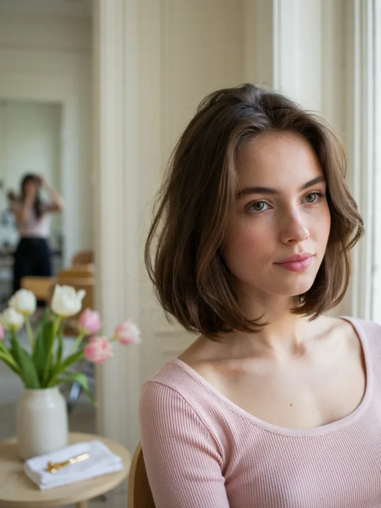 24 Spring Mid Length Haircuts With Bounce and Body 3 Bouncy Collarbone Bob