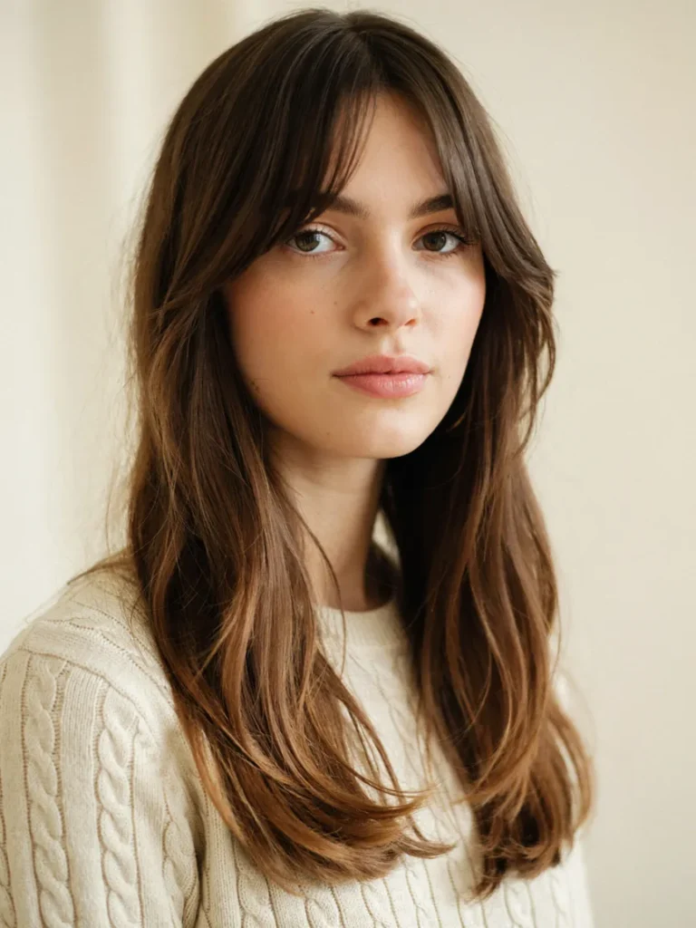 Flat Ends? 20 Bouncy Haircuts for Long Hair to Try Now 8 Bouncy Curtain Bangs