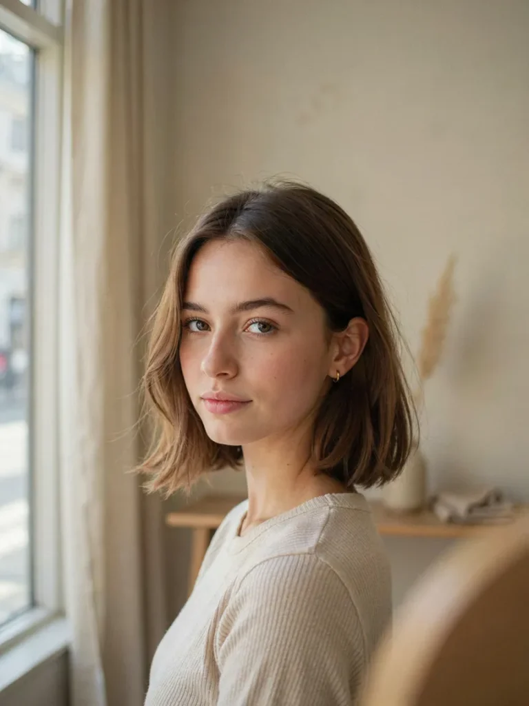 24 Haircuts for Thin Fine Hair That Fake Real Volume 18 Chin Length Layered Cut 1