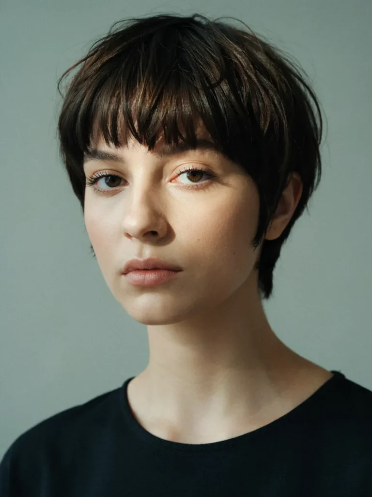 Choppy Fringe Pixie
