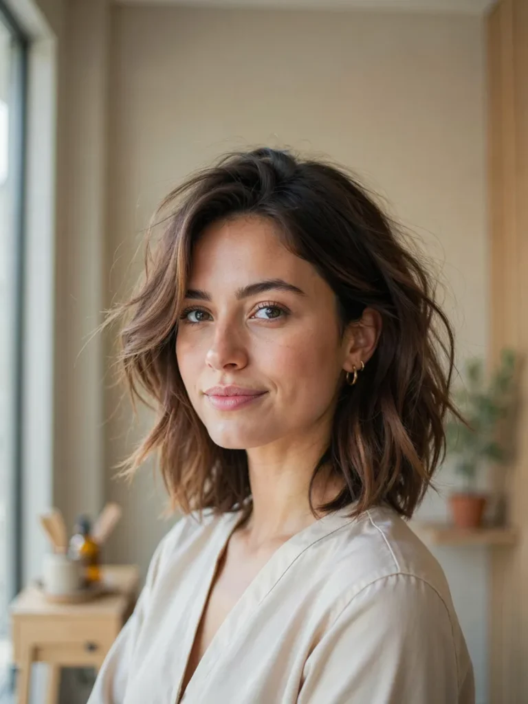 Choppy Shoulder Length Layers