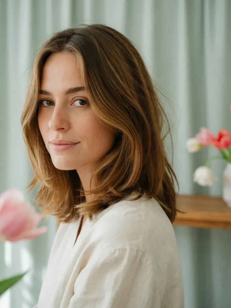 Collarbone Bob With Layers