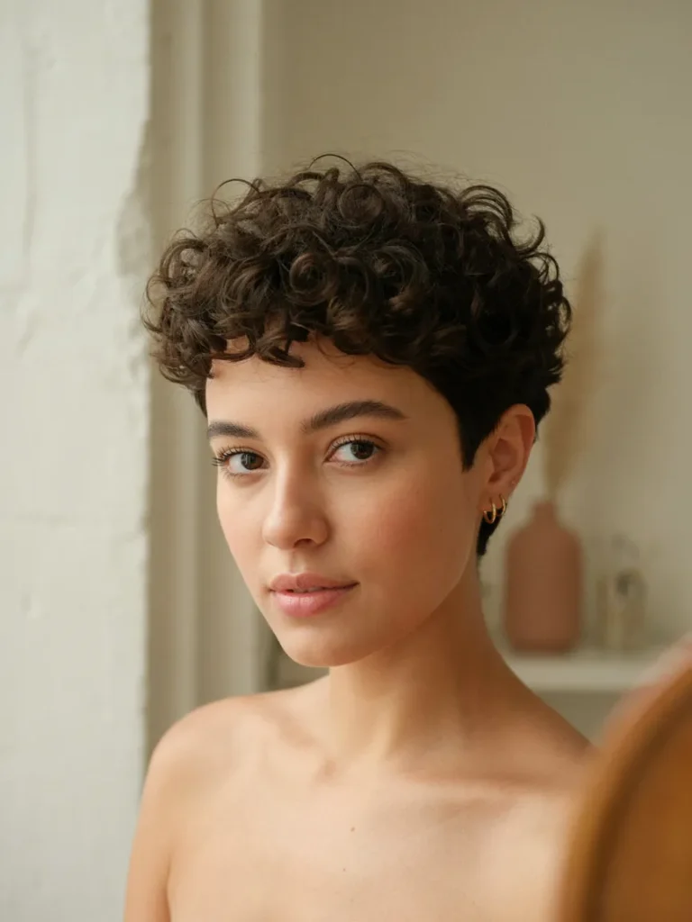 Curly Crop Pixie