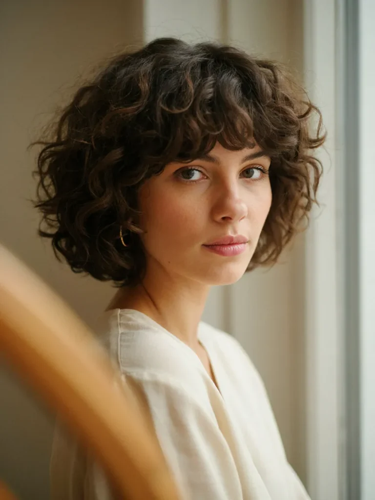 Curly Shag With Bangs 1