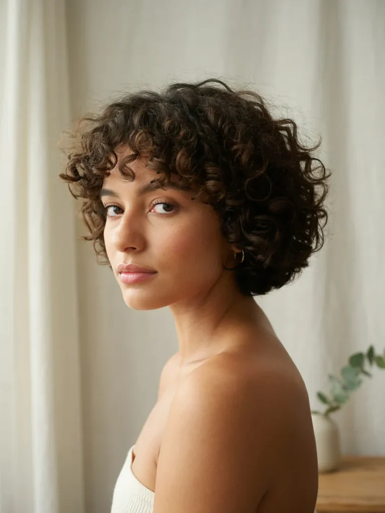 Curly Short Bob