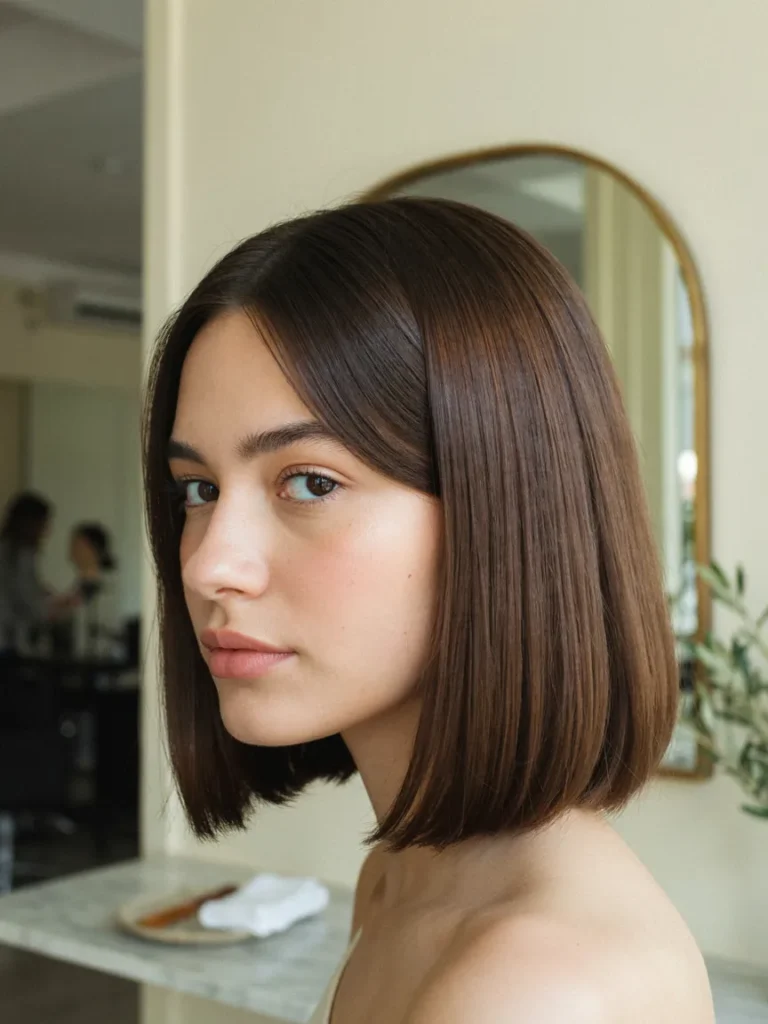Deep Side Swept Bob