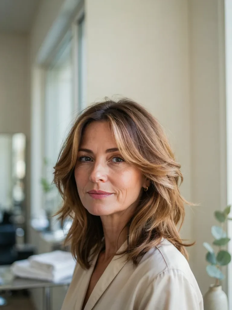 Feathered Shoulder Length Cut 4