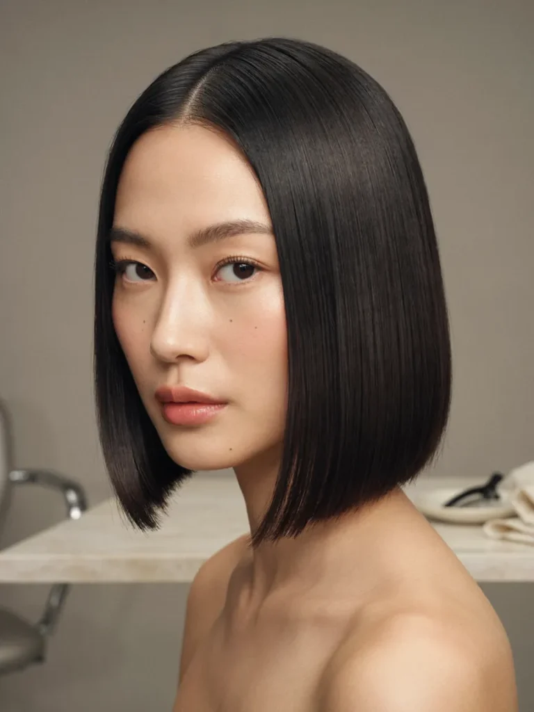 Glossy Glass Hair Lob