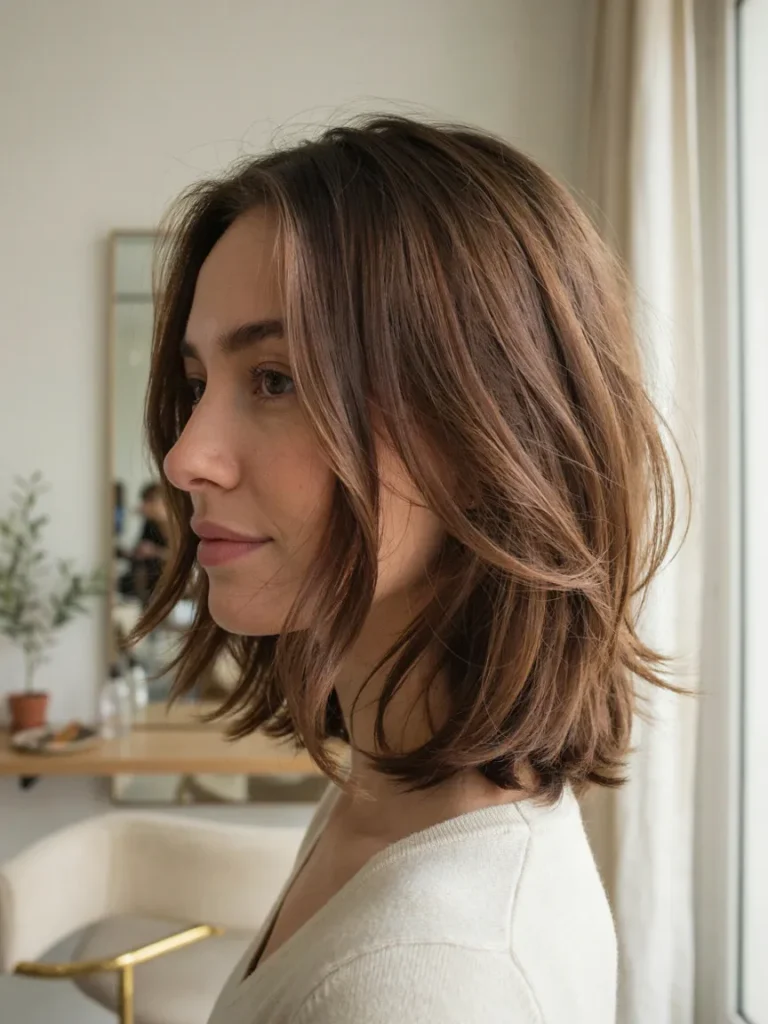 24 Bob Haircuts So Timeless You'll Never Outgrow Them 23 Layered Shoulder Length Bob
