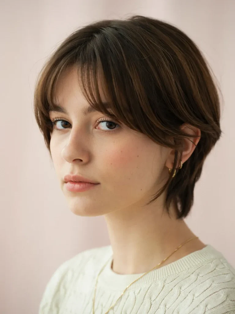 Long Fringe Pixie