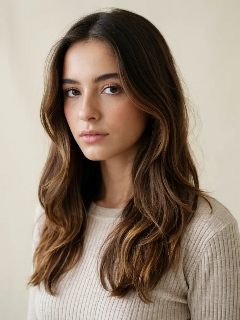 25 Haircuts for Fat Faces That Slim and Define Jawlines 21 Long Hair With Curtain Layers
