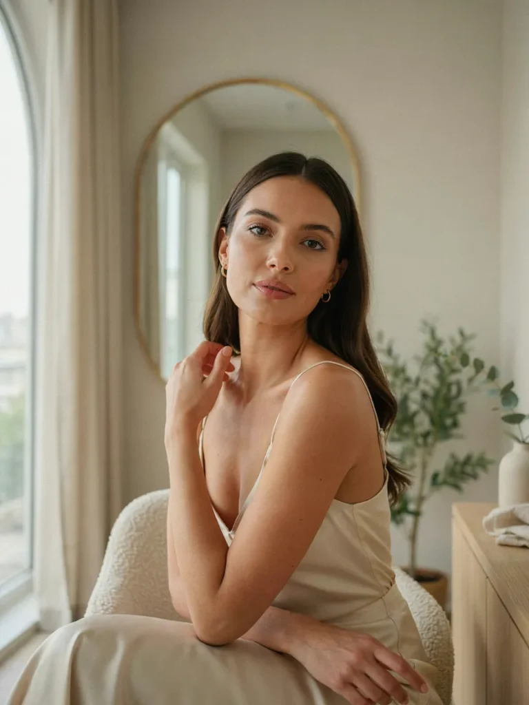Long Hair With a Deep Side Part