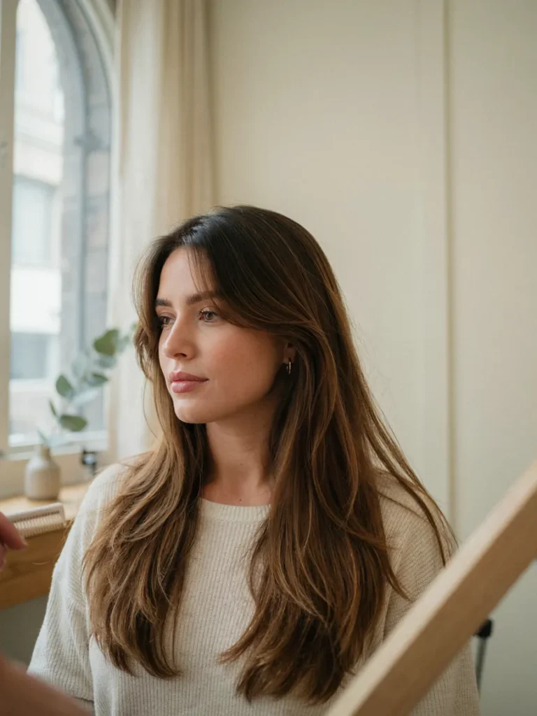 Long Layers With Curtain Fringe