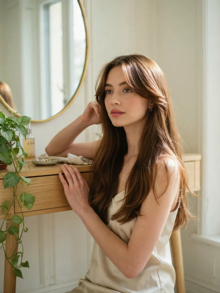 Long Layers With Side Bangs