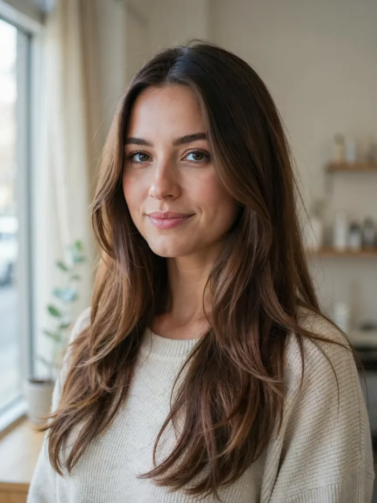Long Layers With Side Part