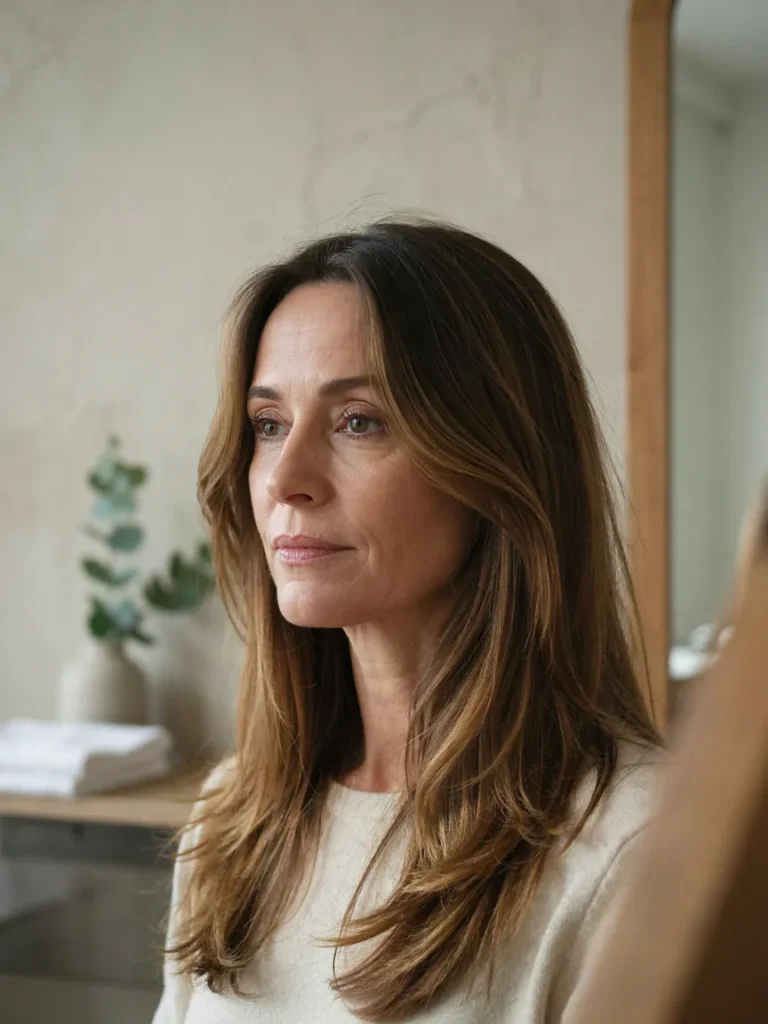 Long Layers with Face Framing