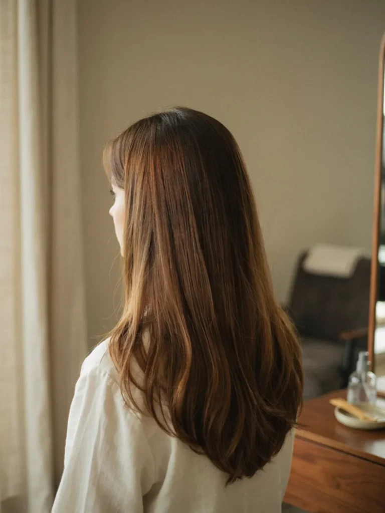 22 Haircuts for Round Faces With Instant Cheekbone Lift 15 Long V Cut Layers 2