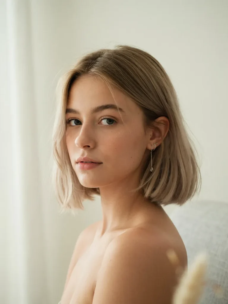 Piecey Ash Blonde Bob