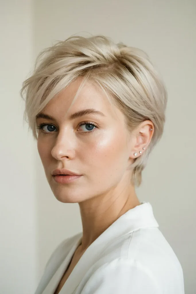 Platinum Blonde Pixie