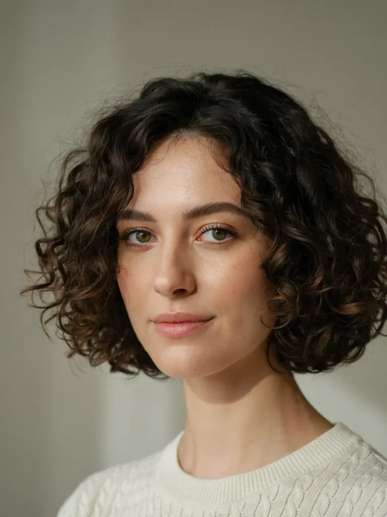 23 Short Spring Haircuts You'll Want Before April Ends 17 Rounded Curly Bob