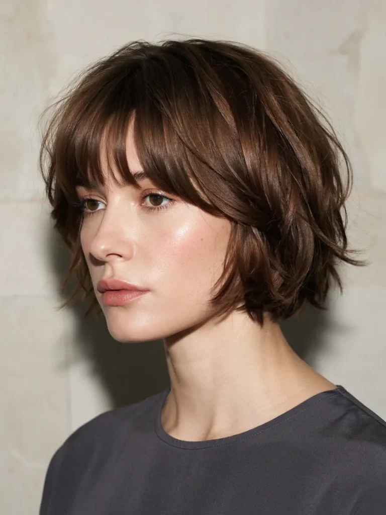 Short Shag With Textured Crown