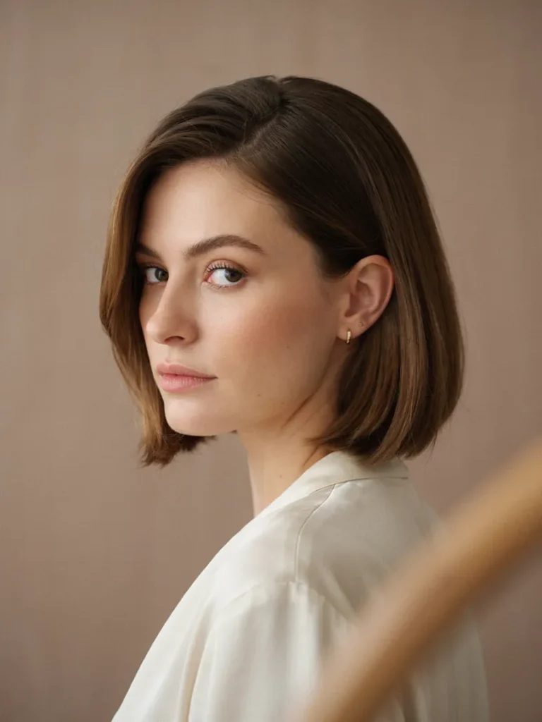 Side Parted Pixie Bob