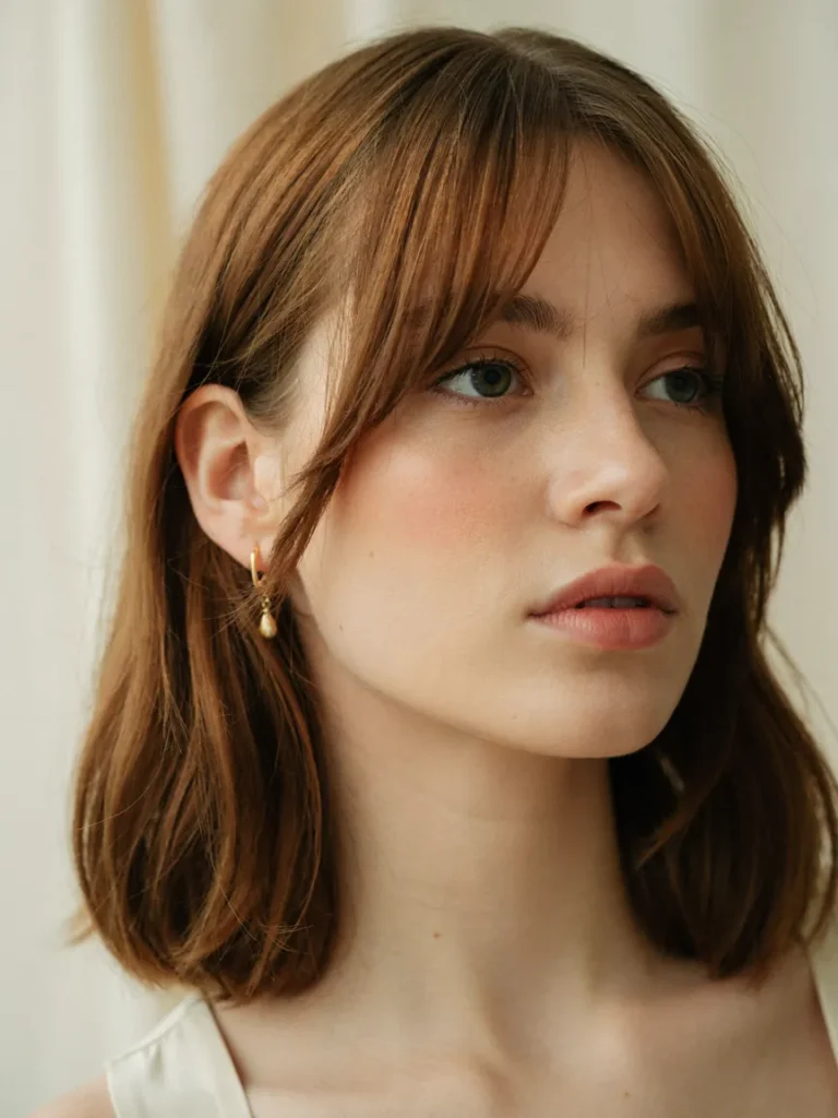 22 Haircuts for Round Faces With Instant Cheekbone Lift 3 Side Swept Bangs