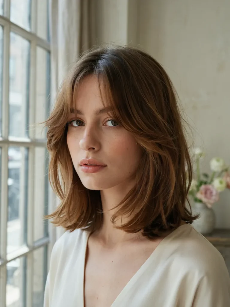 Side Swept Bangs Bob
