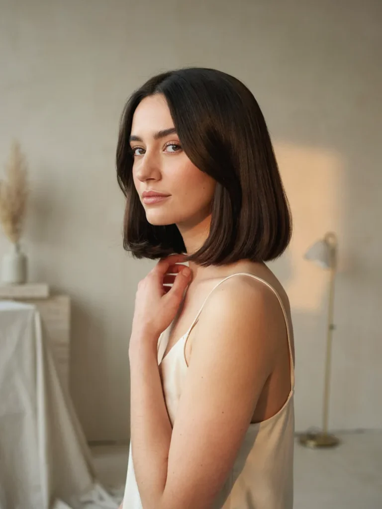 Side Swept Short Bob 1