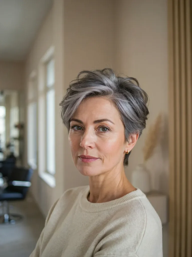 Silver Pixie with Texture