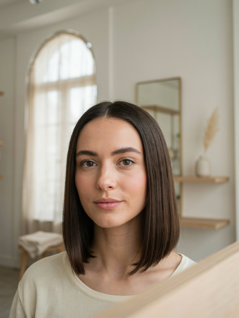 Sleek Center Part Lob