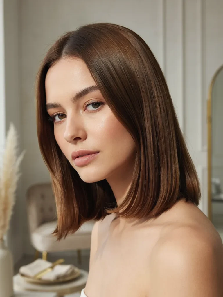 Sleek Side Part Lob