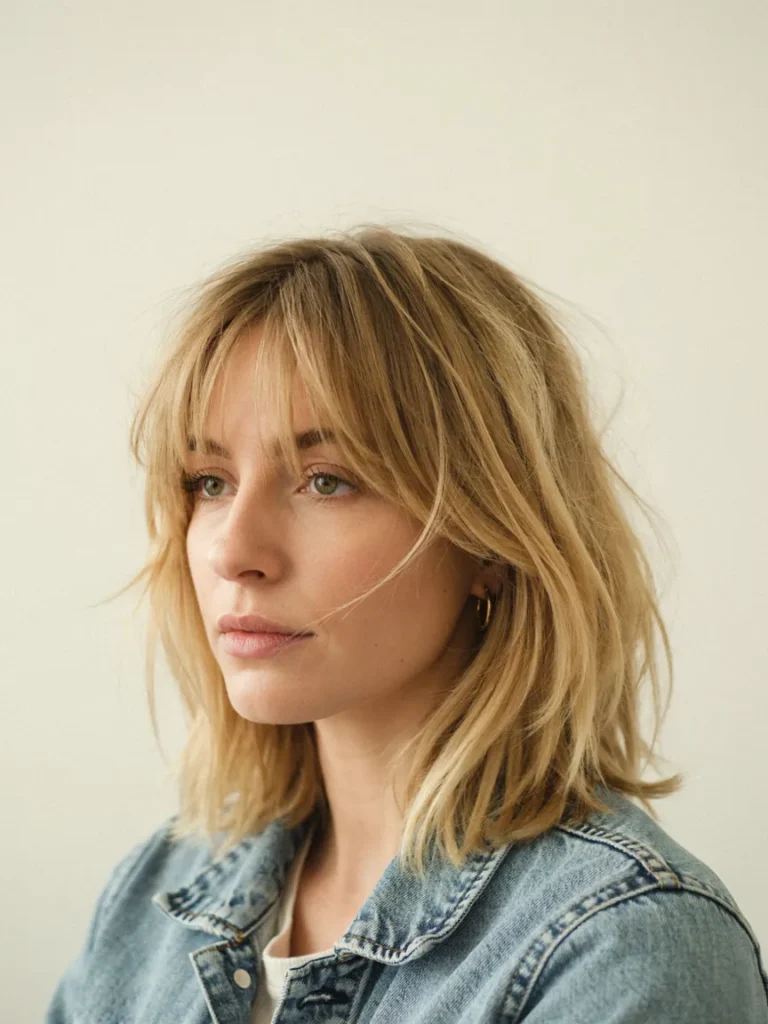 Textured Blonde Shag