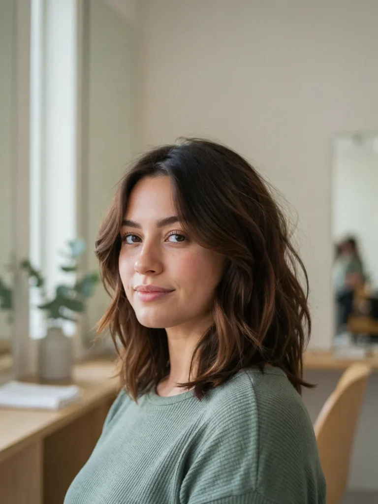 Textured Shoulder Length Cut