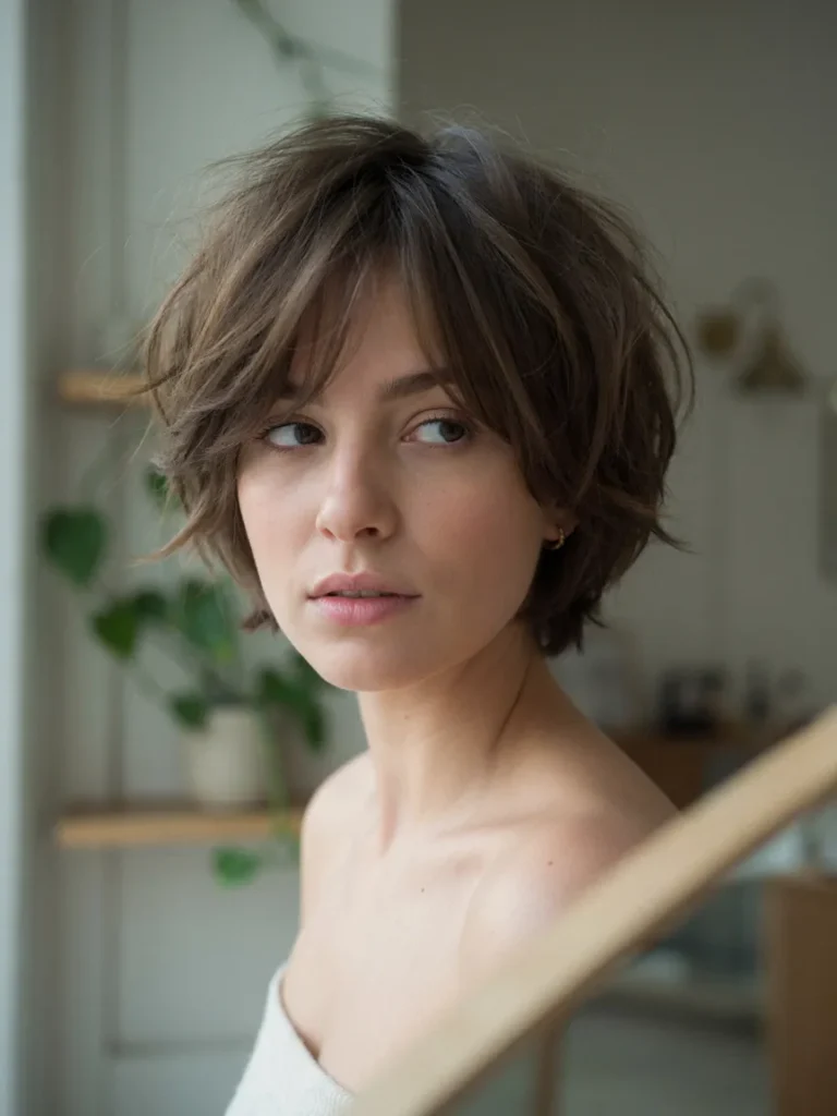 Tousled Ash Brown Pixie Bob
