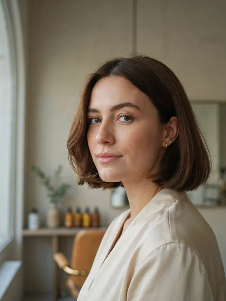 Voluminous Rounded Bob