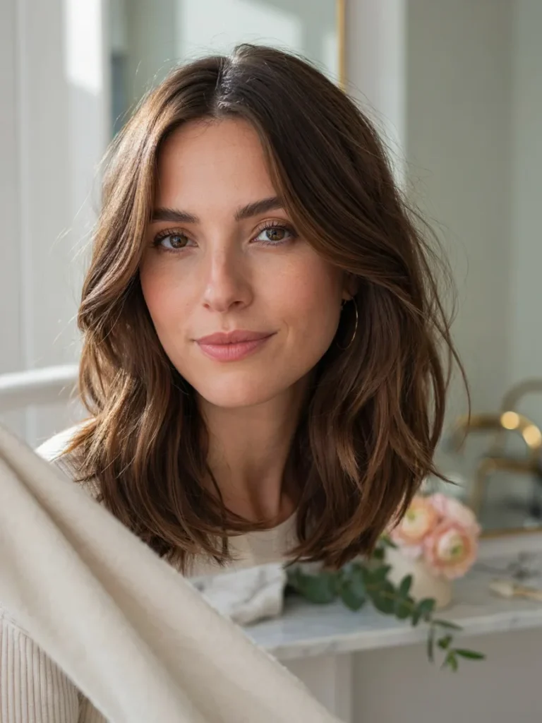 Wavy Lob With Layers