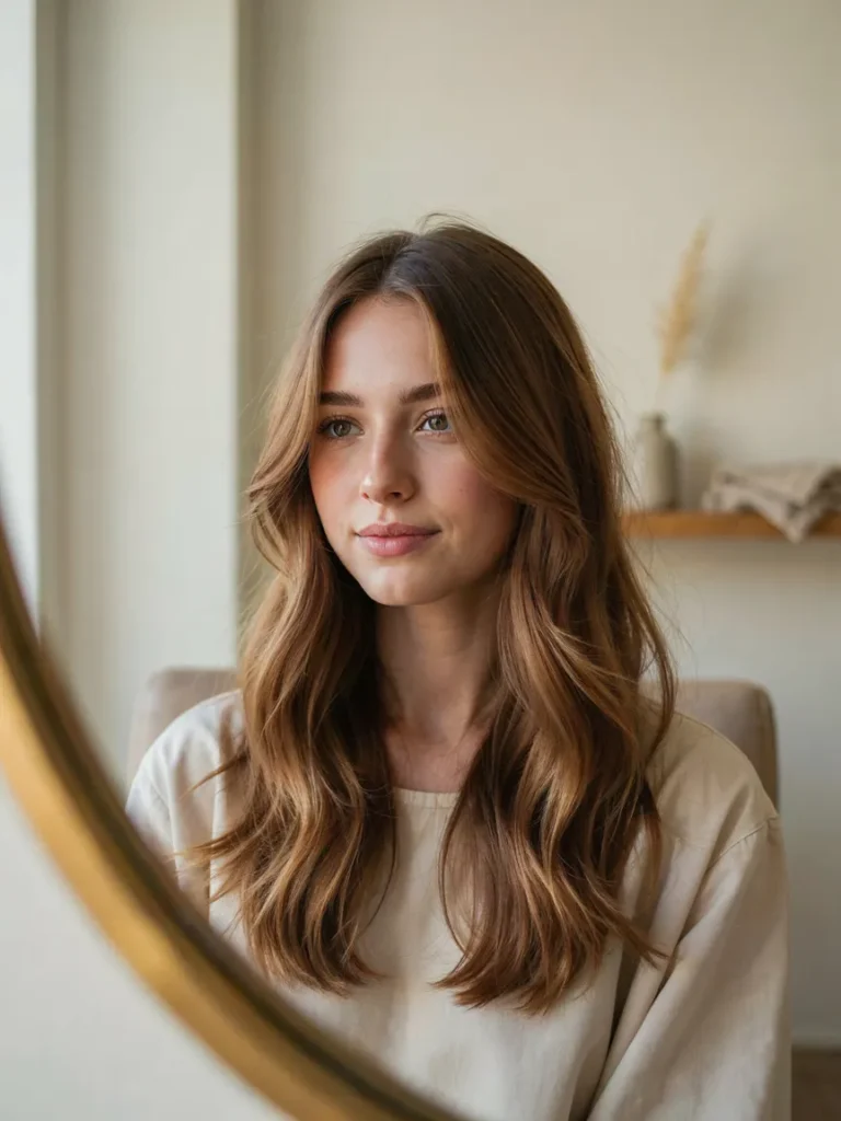 Wavy Lob With Side Fringe
