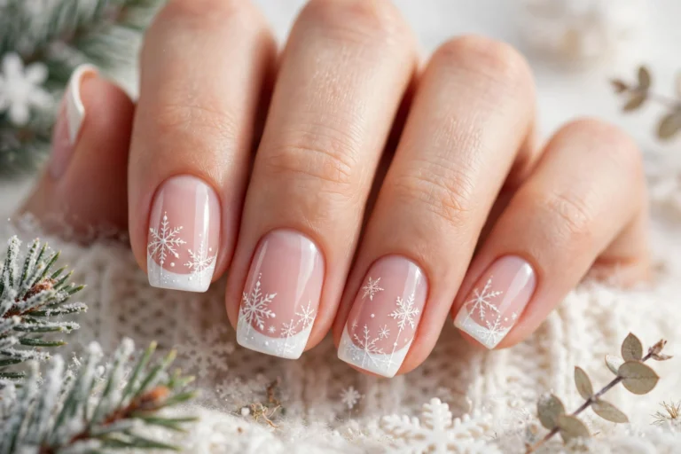 24 Sparkling Snowflake Christmas Nails for Snow Days 1 24 Sparkling Snowflake Christmas Nails for Snow Days