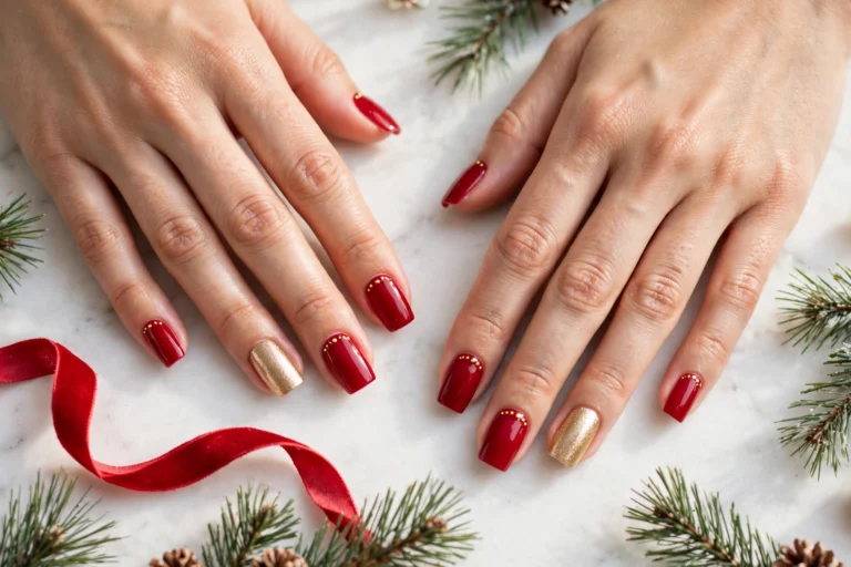 20 Magical Square Christmas Nails You'll Adore Daily 33 20 Magical Square Christmas Nails You’ll Adore Daily
