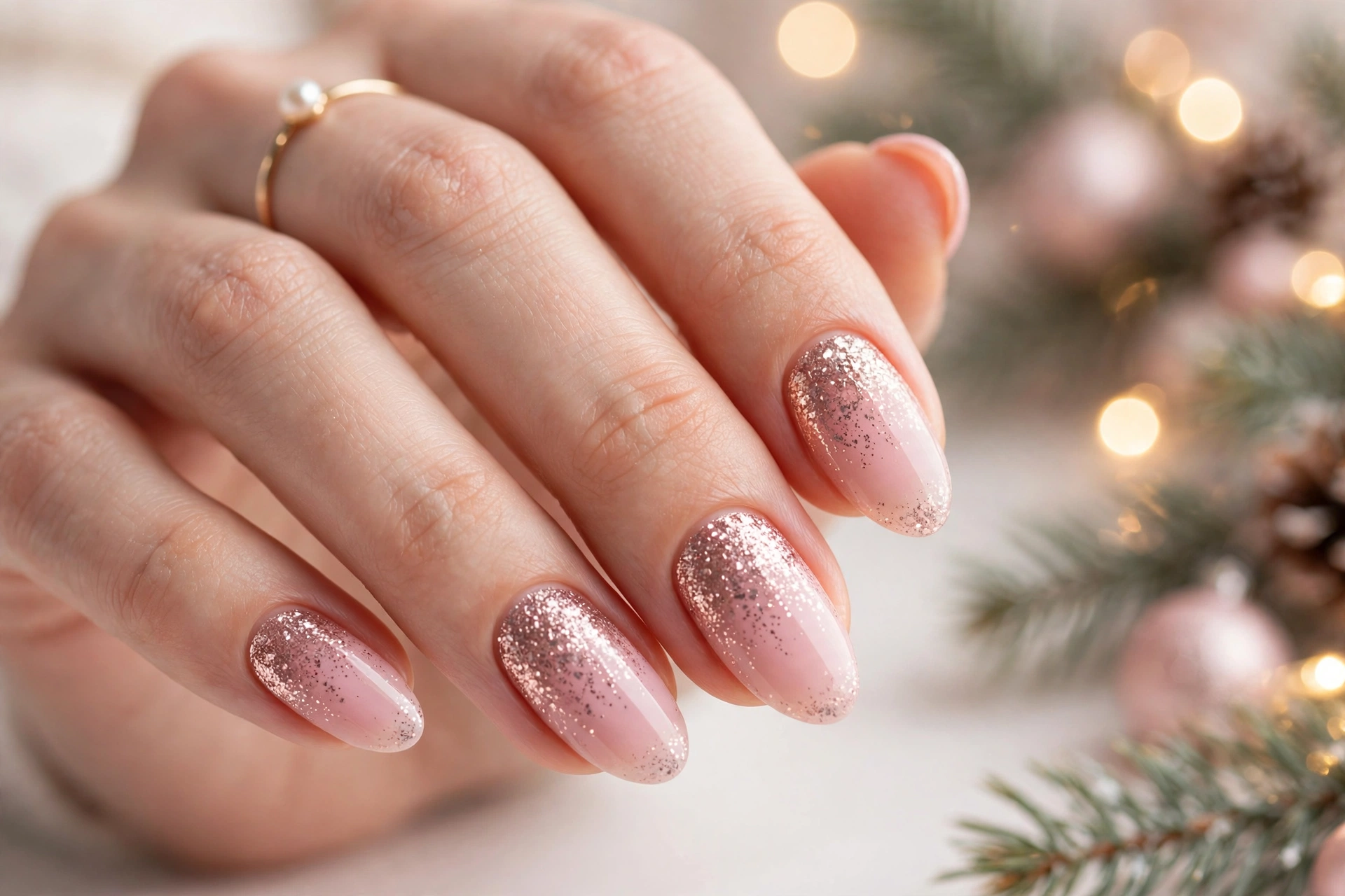 22 Dreamy Pink Christmas Nails You'll Love This Season 3 idea02 2