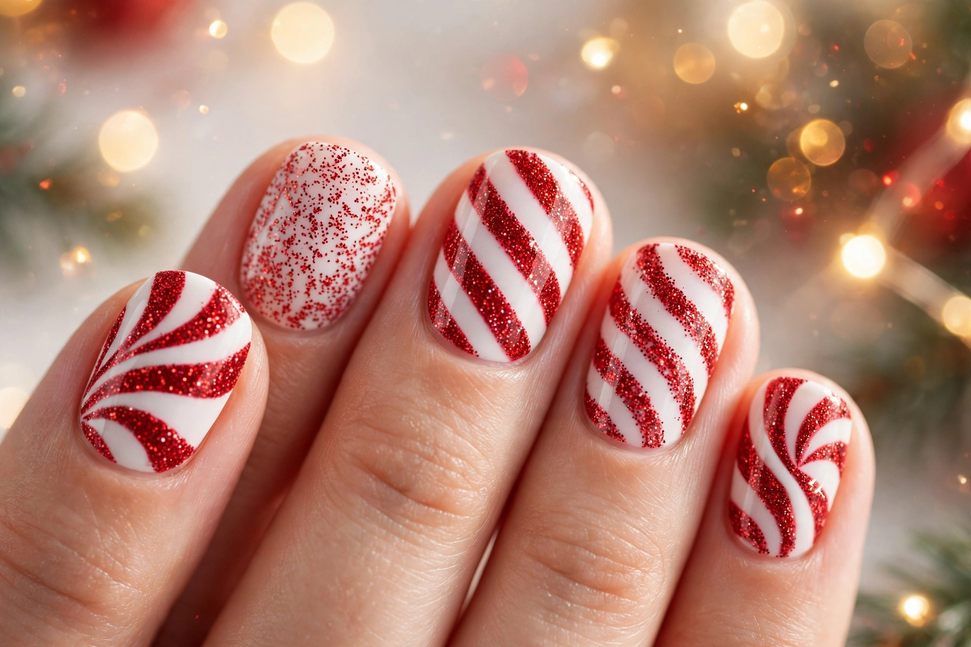 23 Glamorous Candy Cane Christmas Nails to Try Now 3 idea02 9