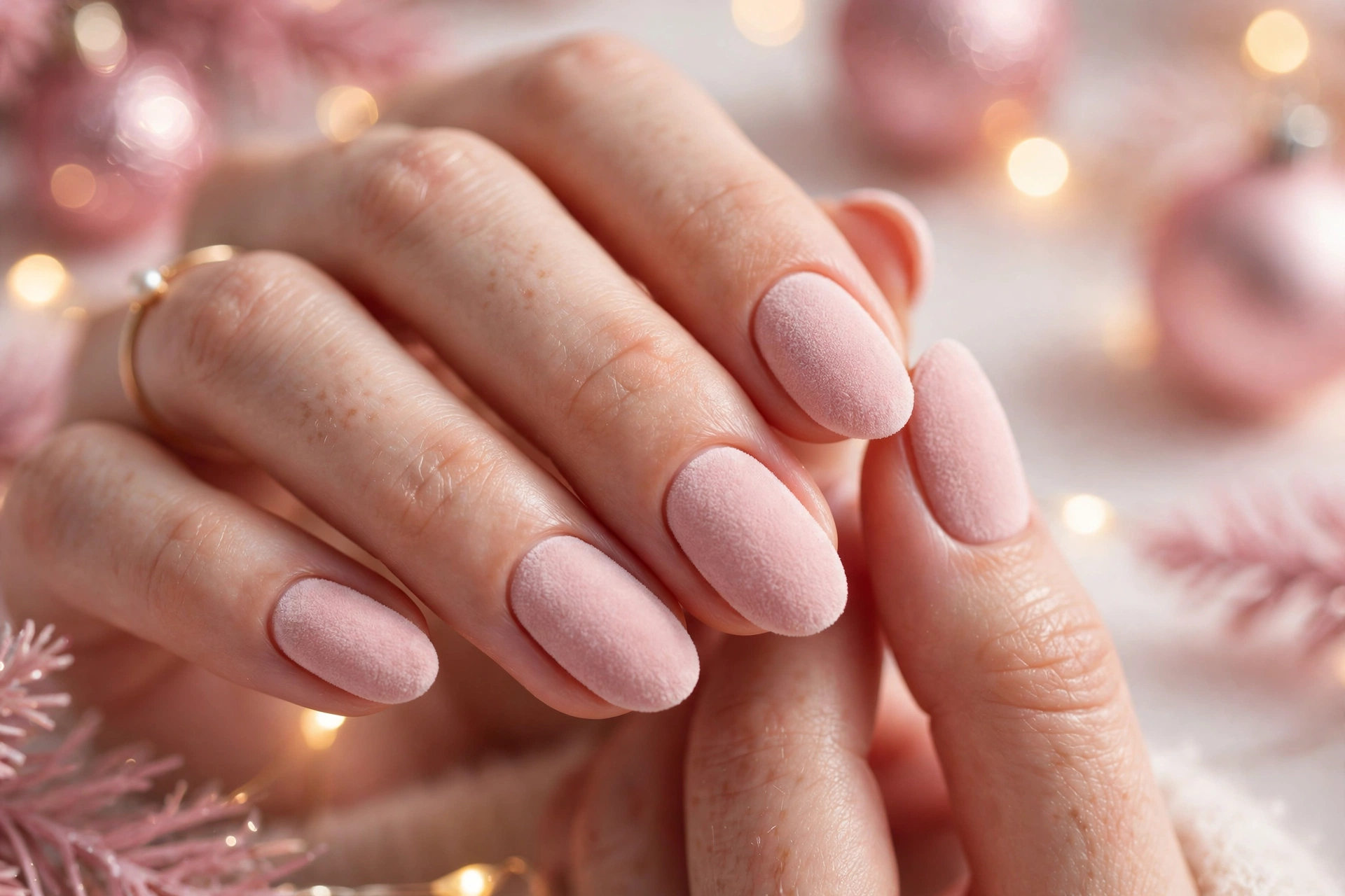 22 Dreamy Pink Christmas Nails You'll Love This Season 6 idea05 2
